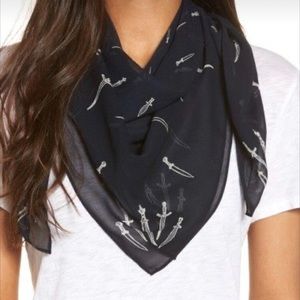Rag & Bone Dagger 100% Silk Scarf